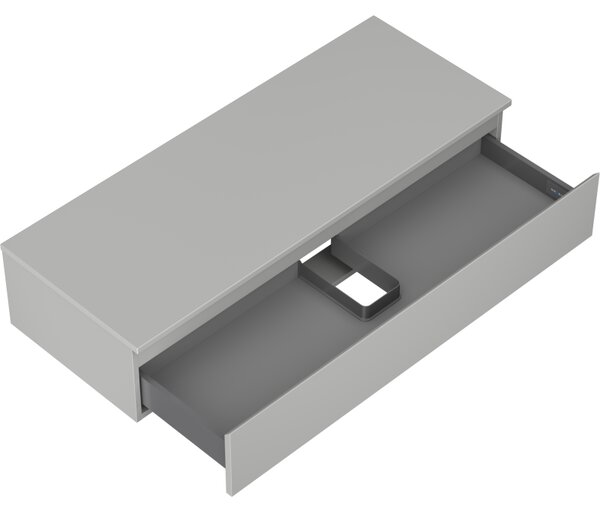 Mexen Orio, mobilier de baie 120 cm cu blat, 1 sertar, gri mat, 91A10-12023-1-BFC62