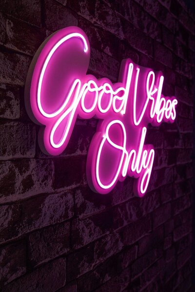 Lampa Neon Good Vibes Only 2, 37x62 cm
