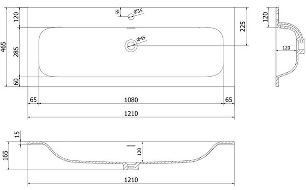 Mexen Orio, mobilier baie 120 cm cu lavoar Vela, 2 sertare, alb mat, 91A10-12047-2-BFF01-W23M01