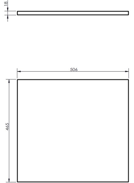 Mexen Orio, mobilier de baie 50 cm cu blat, 1 sertar, alb lucios, 91A10-05023-1-BFC00