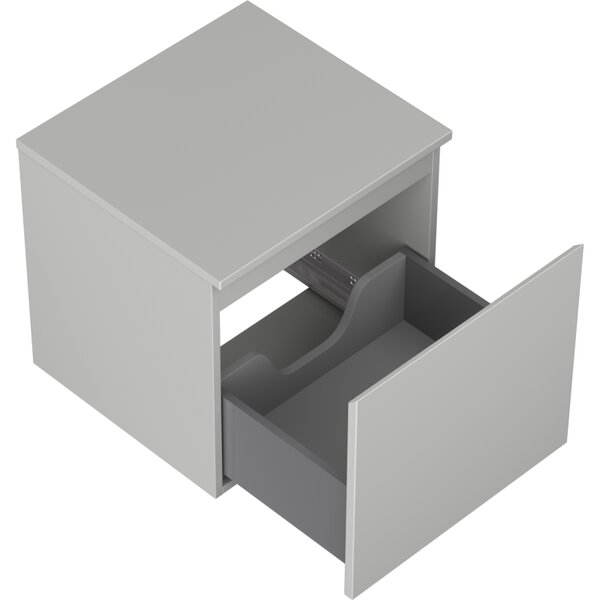 Mexen Orio, mobilier de baie 50 cm cu blat, 1 sertar, gri mat, 91A10-05047-1-BFC62