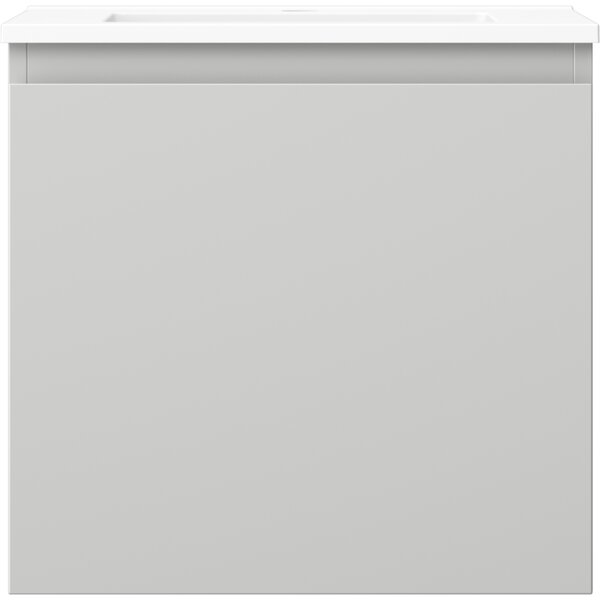 Mexen Orio, mobilier baie 50 cm cu lavoar Otis, 1 sertar, gri mat/alb mat, 91A10-05047-1-BF62-W18M01
