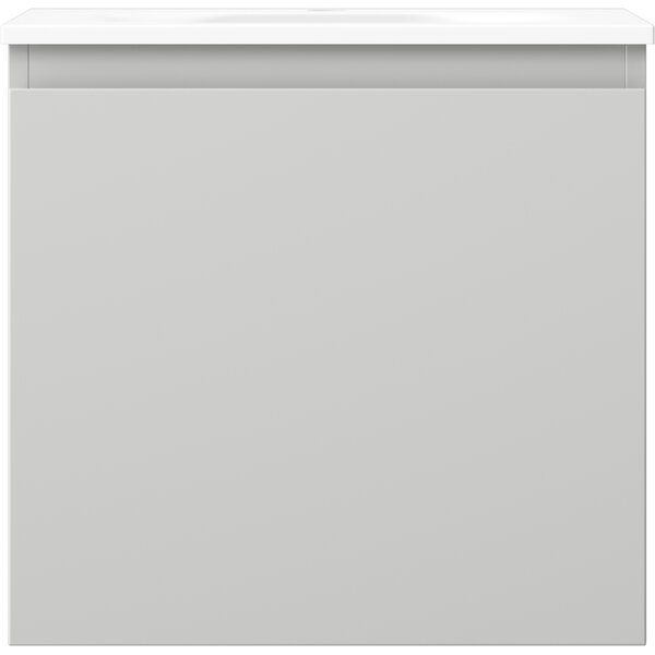 Mexen Orio, mobilier baie 50 cm cu lavoar Vela, 1 sertar, gri mat/alb mat, 91A10-05047-1-BF62-W23M01