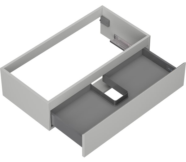 Mexen Orio, mobilier baie 90 cm, 1 sertar, gri mat, 91A10-09023-1-BF62