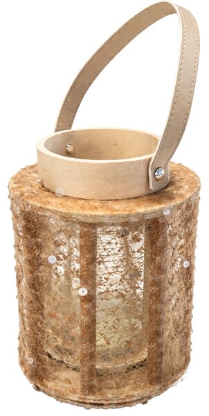 Lampa cu paiete NATUR GLAM 26 cm, natural