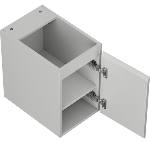 Mexen Rivel, Dulap baie 30 cm, 1 ușă, cu caneluri, gri mat, 91A21-03047-1-BF62