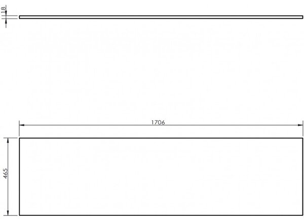 Blat de lucru Mexen Uni, 170 cm, nuc, 91AXX-1704-464-18-86