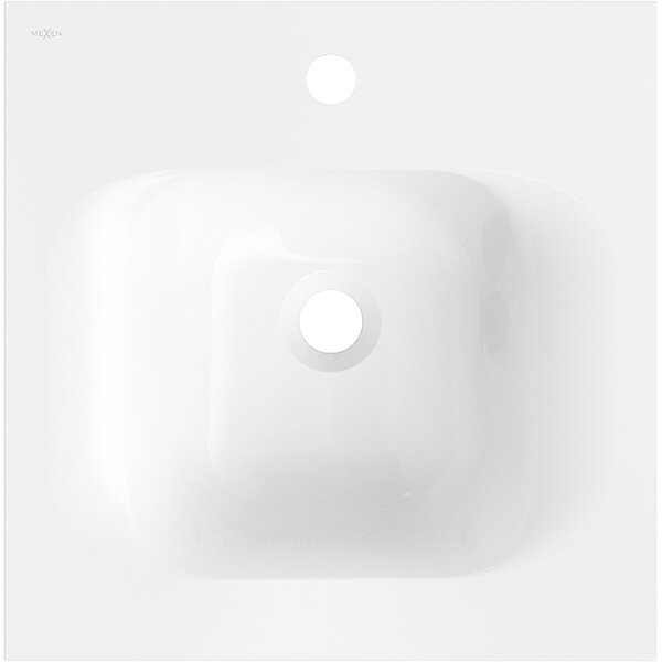 Lavoar de blat Mexen Vela, 46 × 46,5 cm, alb lucios, 25234500