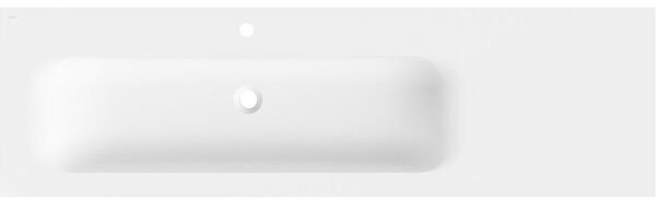Lavoar de blat Mexen Vela, stânga, 161 × 46,5 cm, alb mat, 25231601L