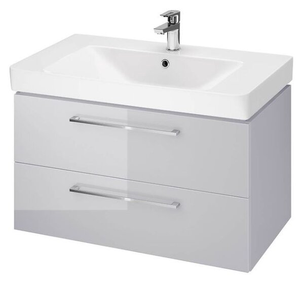 Cersanit - SET B350 LARA MILLE 80cm (DULAP + LAVOAR), Gri, S801-340-DSM