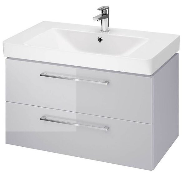 Cersanit - SET B350 LARA MILLE 80cm (DULAP + LAVOAR), Gri, S801-340-DSM
