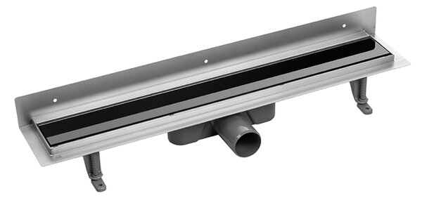 Laveo Basso, scurgere liniară cu grilă 50 cm, negru, LAV-COB_751S