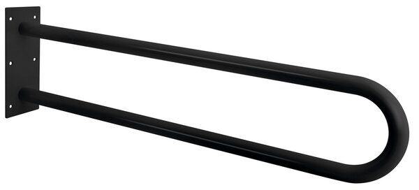 Sapho Sapho, balustrada suport HANICAP forma U 600mm, mat negru, XH538B