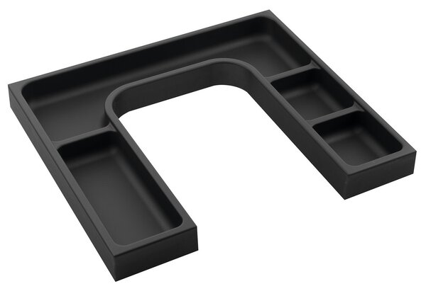 Sapho Sapho, organizator LINDO "U" 372x36x323 mm, plastic, antracit, LD001