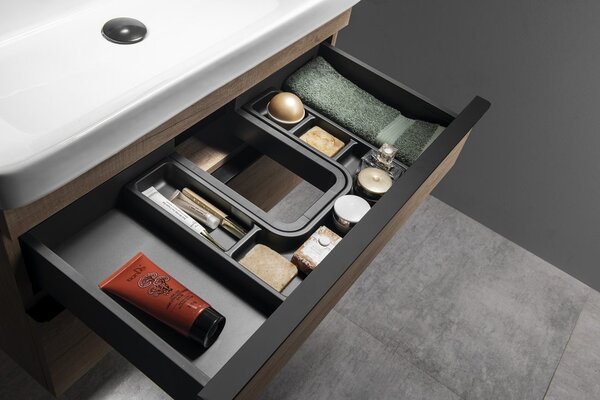Sapho Sapho, organizator LINDO "U" 372x36x323 mm, plastic, antracit, LD001