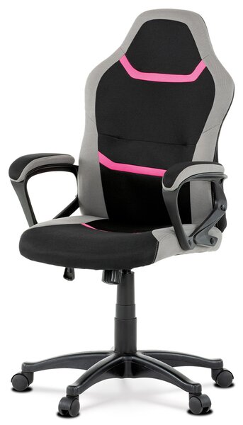 Scaun/ Fotoliu gaming Leira-L611-PINK (negru + gri + roz). 1042683