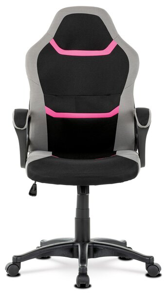 Scaun/ Fotoliu gaming Leira-L611-PINK (negru + gri + roz). 1042683