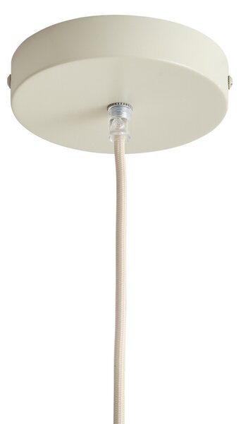 Japandi hanglamp beige met stoffen kap 80cm - Papel