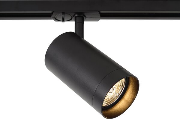 Sistem de șină modern negru cu 4 spoturi și 3 pendule albe monofazat - Iconic Bell Jeana Luxe
