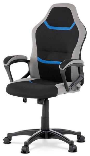 Scaun/ Fotoliu gaming Leira-L611-BLUE (negru + gri + albastru). 1042711