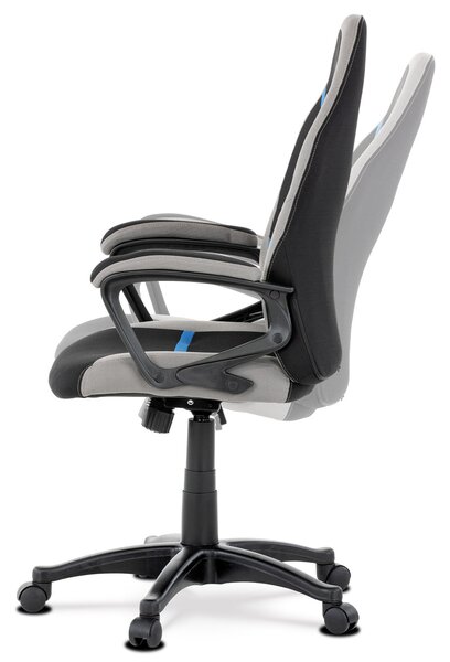 Scaun/ Fotoliu gaming Leira-L611-BLUE (negru + gri + albastru). 1042711
