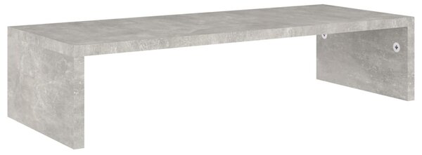 Suport pentru monitor gri beton 60x23,5x12 cm lemn prelucrat