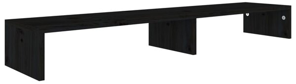 Suport pentru monitor, negru, 110x23,5x9 cm, lemn prelucrat