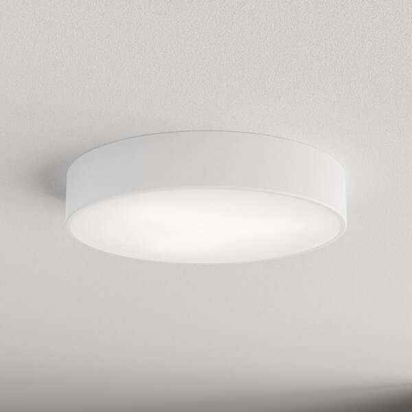 TEMAR LIGHTING Plafonieră Cleo 400, alb, senzor, IP20, Ø 40 cm, metal, Alb, Camera de zi / sufragerie, Metal, Modern