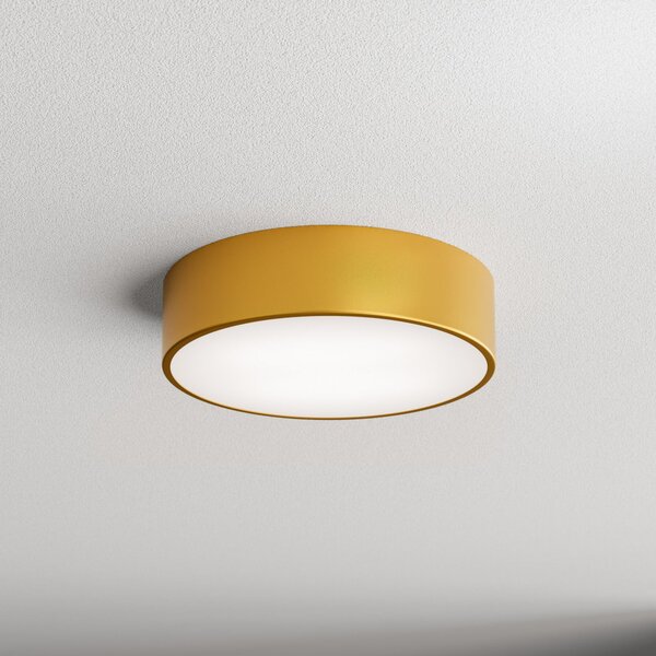 TEMAR LIGHTING Plafonieră Cleo 300, auriu, senzor, IP20, Ø 30 cm, metal, Auriu / Alamă, Camera de zi / sufragerie, Metal
