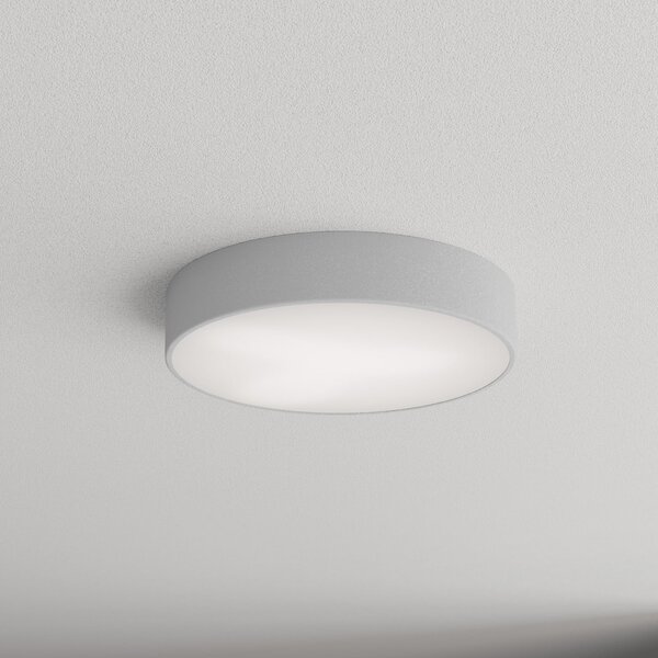 TEMAR LIGHTING Plafonieră Cleo 400, Ø 40 cm gri, reglabil, Gri, Camera de zi / sufragerie, Metal, Modern