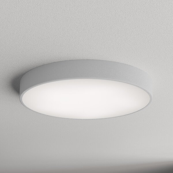 TEMAR LIGHTING Plafonieră Cleo 600, Ø 60 cm gri, reglabil, Gri, Camera de zi / sufragerie, Metal, Modern