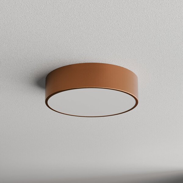 TEMAR LIGHTING Plafonieră Cleo 300, IP54, Ø 30 cm cupru, reglabil, Cupru, Camera de zi / sufragerie, Metal