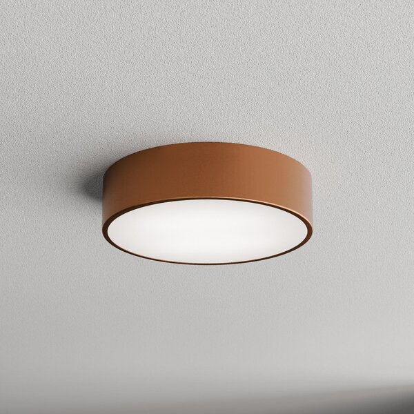 TEMAR LIGHTING Plafonieră Cleo 300, IP54, Ø 30 cm cupru, reglabil, Cupru, Camera de zi / sufragerie, Metal