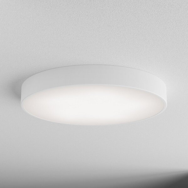 TEMAR LIGHTING Cleo plafonieră, Ø 60 cm, IP20, alb, metal, E27, reglabil, Alb, Camera de zi / sufragerie, Metal, Modern