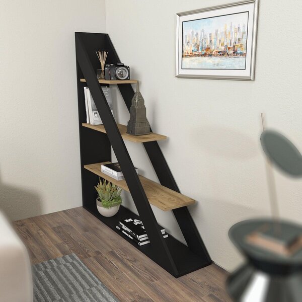 Biblioteca Pisagor cu 4 Rafturi, 120x132x25 cm