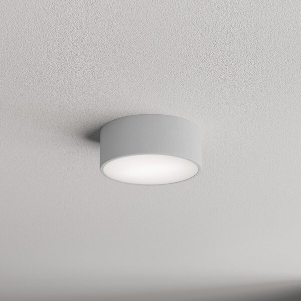 TEMAR LIGHTING Cleo 200 plafonieră, gri, senzor, IP20, Ø 20 cm, E27, reglabil, Gri, Camera de zi / sufragerie, Metal, Modern