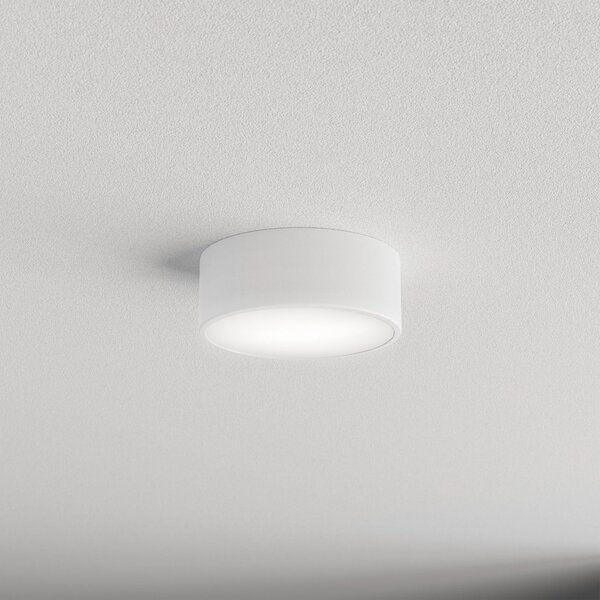 TEMAR LIGHTING Plafonieră Cleo 200, alb, senzor, IP54, Ø 20 cm, metal, Alb, Hol, Metal, Modern