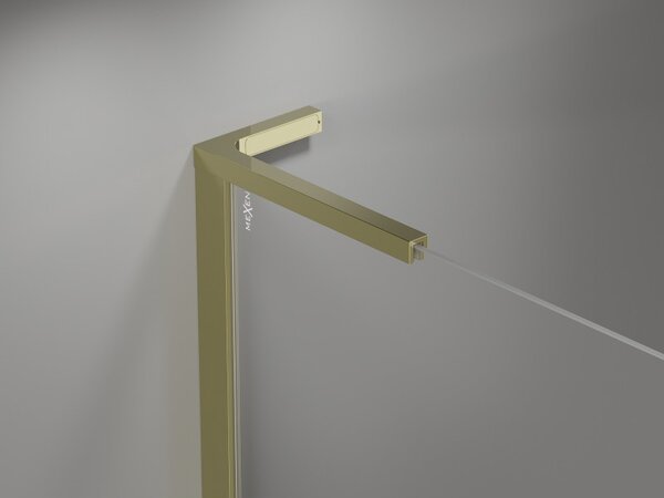 Mexen, Ușă de duș pivotantă Mexen Mist L 90 cm, transparentă, aurie - 8A4L-090-000-50-00