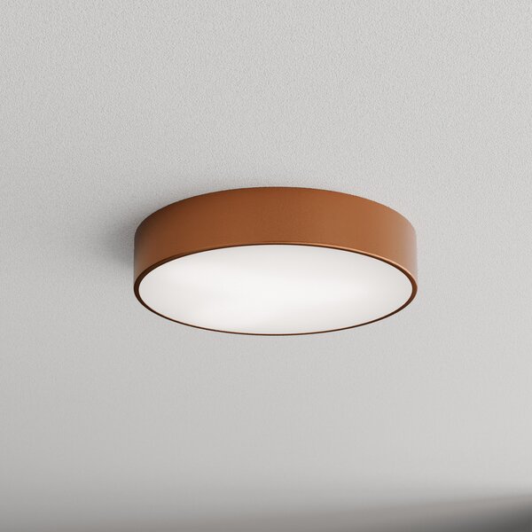 TEMAR LIGHTING Plafonieră Cleo 400, cupru, senzor, IP20, Ø 40 cm, metal, Cupru, Camera de zi / sufragerie, Metal