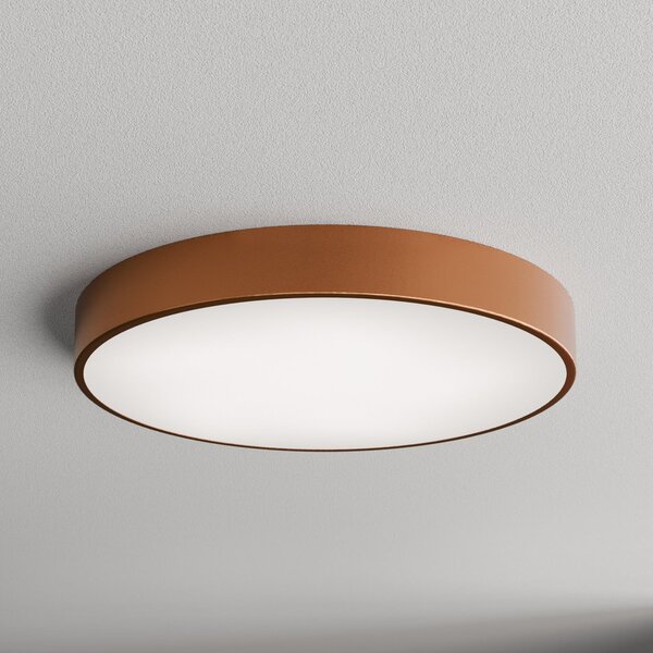 TEMAR LIGHTING Plachetă Cleo 600, Ø 60 cm cupru, reglabil, Cupru, Camera de zi / sufragerie, Metal