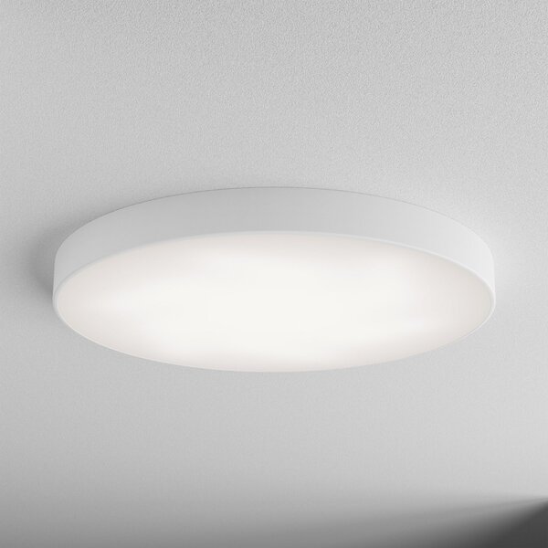 TEMAR LIGHTING Plafonieră Cleo 800, alb, senzor, IP20, Ø 78 cm, metal, Alb, Camera de zi / sufragerie, Metal, Modern