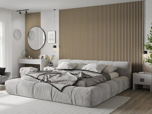 Mexen Lam-B, lamele acustice de perete 275 × 30 cm, placă HDF 4 mm, furnir tehnic, stejar nisipos, S100-275307-3015-001