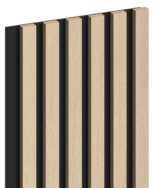 Mexen Lam-B, lamele acustice de perete 275 × 30 cm, placă HDF 4 mm, furnir tehnic, stejar nisipos, S100-275307-3015-001