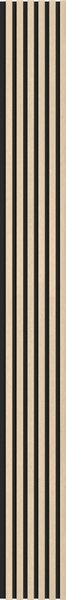 Mexen Lam-B, lamele acustice de perete 275 × 30 cm, placă HDF 4 mm, furnir tehnic, stejar nisipos, S100-275307-3015-001