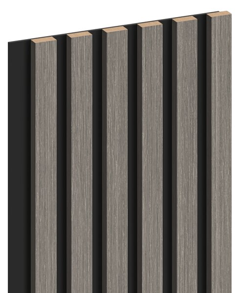 Mexen Lam-B, lamele acustice de perete 275 × 30 cm, placă HDF 4 mm, furnir tehnic, stejar argintiu, S100-275307-3015-007