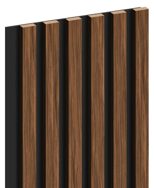 Mexen Lam-B, lamele acustice de perete 275 × 30 cm, placă HDF 4 mm, furnir tehnic, mahon rubiniu, S100-275307-3015-013