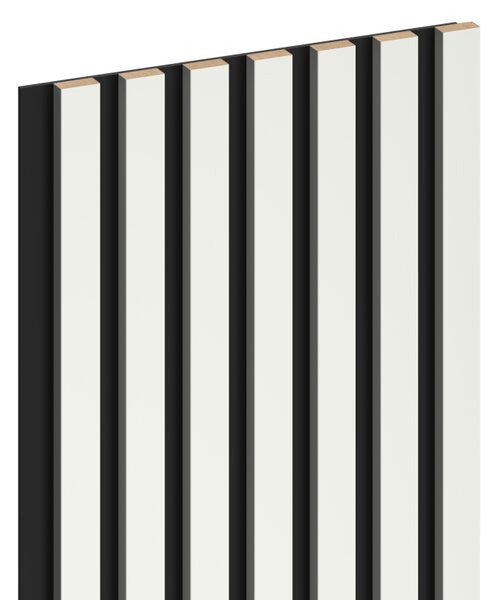 Mexen Lam-B, lamele de perete 275 × 31,5 cm, placă HDF 4 mm, alb mat, S100-275317-2812-051