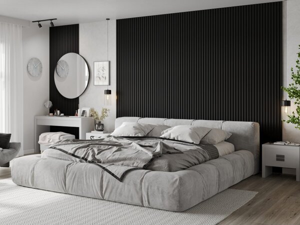 Mexen Lam-B, lamele de perete 275 × 31,5 cm, placă HDF 4 mm, negru mat, S100-275317-2812-053
