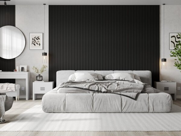 Mexen Lam-B, lamele de perete 275 × 31,5 cm, placă HDF 4 mm, negru mat, S100-275317-2812-053