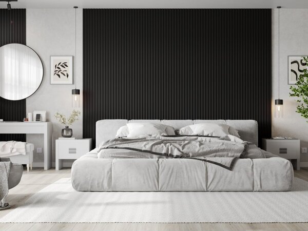 Mexen Lam-B, lamele de perete 275 × 31,5 cm, placă HDF 4 mm, negru lucios, S100-275317-2812-055